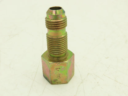 Weatherhead C-4-85 Bulkhead Tube Adapter 3/8" 37 Deg Tube to 1/4" NPT Lot of 23