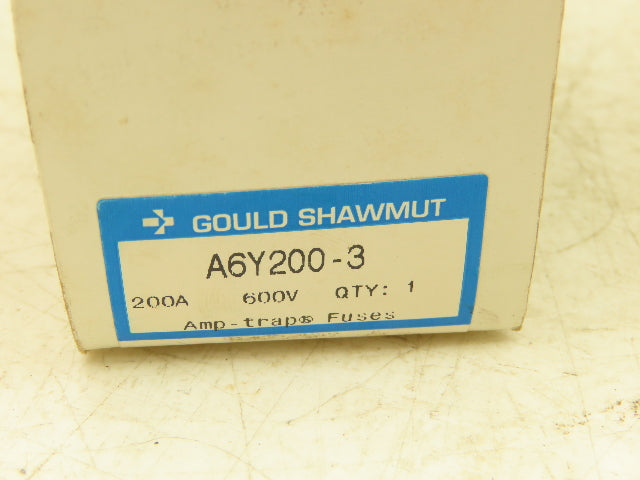 Gould Modicon A6Y200-3 200A Fuse 600V Type 3 Fuse Lot Of 5