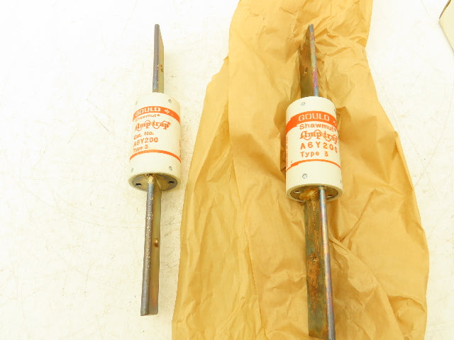 Gould Modicon A6Y200-3 200A Fuse 600V Type 3 Fuse Lot Of 5