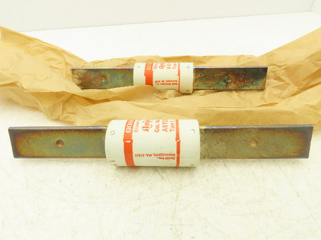 Gould Modicon A6Y200-3 200A Fuse 600V Type 3 Fuse Lot Of 5