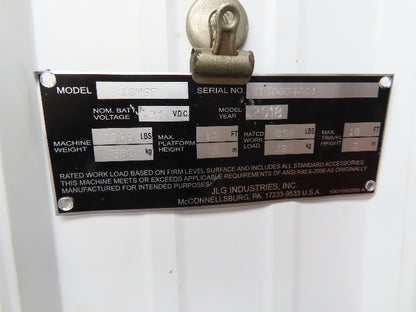 JLG 10MSP Battery Cover And Frame From Mobile Stock Picker Gray 1001228540