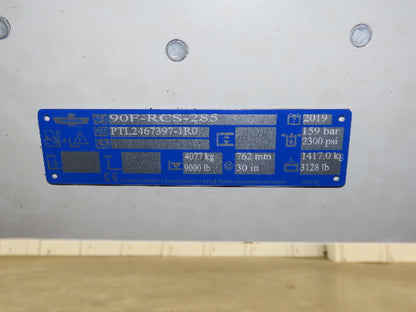 Cascade 90F Paper Roll Clamp 9000LB 60" Fork Lift Truck Attachment Class 4