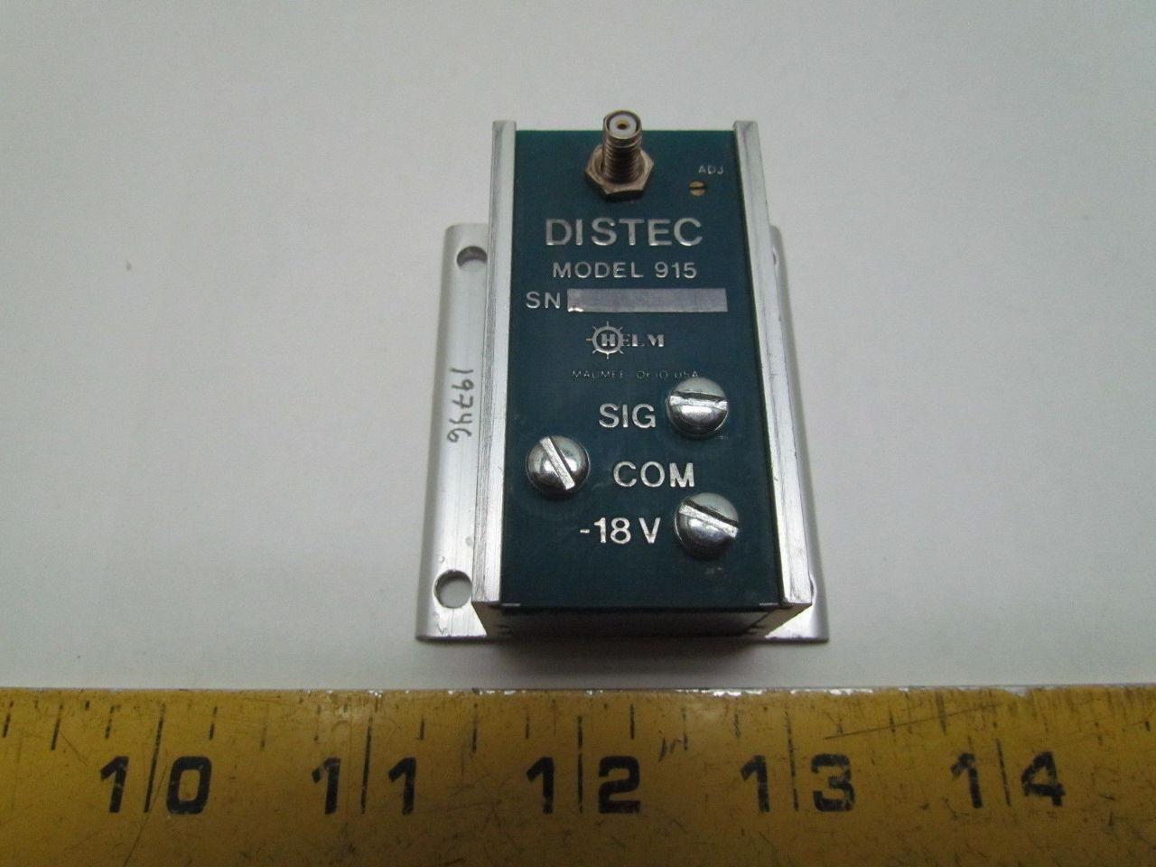 Helm 915-15-CON Distec Model 915