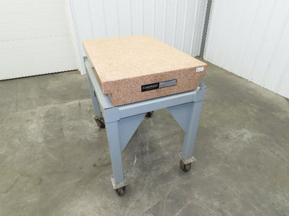 Crystal Pink Toolroom Granite Surface Inspection Plate 36x24x6" Step Grade B