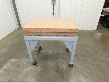 Crystal Pink Toolroom Granite Surface Inspection Plate 36x24x6" Step Grade B