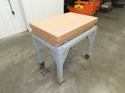 Crystal Pink Toolroom Granite Surface Inspection Plate 36x24x6" Step Grade B