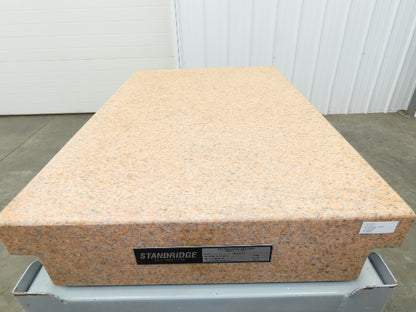 Crystal Pink Toolroom Granite Surface Inspection Plate 36x24x6" Step Grade B