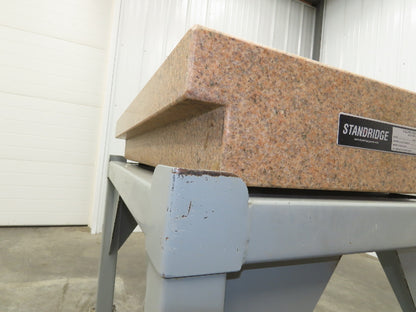 Crystal Pink Toolroom Granite Surface Inspection Plate 36x24x6" Step Grade B