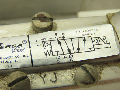 Versa KSG-4332-6K-HC-38C 48VDC Directional Pneumatic Valve 50-175PSI  Lot Of 2