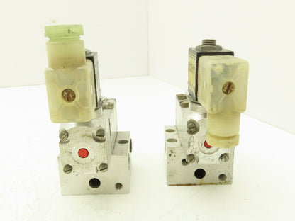 Versa KSG-4332-6K-HC-38C 48VDC Directional Pneumatic Valve 50-175PSI  Lot Of 2