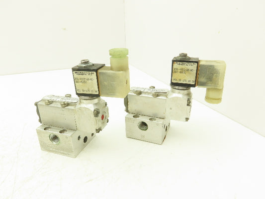 Versa KSG-4332-6K-HC-38C 48VDC Directional Pneumatic Valve 50-175PSI  Lot Of 2