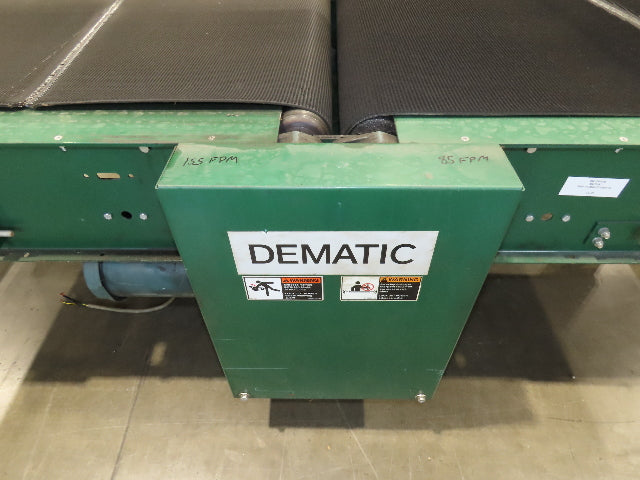 Dematic 39"x 10' Gapper Conveyor 34" Belt 2-Speed Package Gapping 85/155fpm