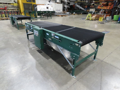Dematic 39"x 10' Gapper Conveyor 34" Belt 2-Speed Package Gapping 85/155fpm