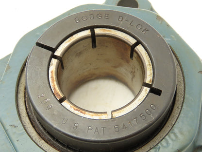 Dodge F4B-DL-111 4-Bolt Flange Mount Ball Bearing 11/16" Shaft Size Lot of 2