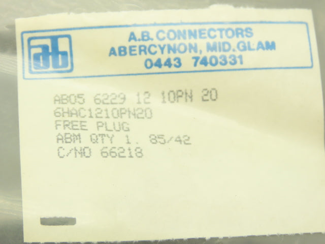 Allen Bradley AB0562291210PN20 Miniature Coupling
Connectors 10 Pin Lot Of 3