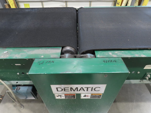 Dematic 39"x 10' Gapper Conveyor 34" Belt 2-Speed Package Gapping 90/160fpm