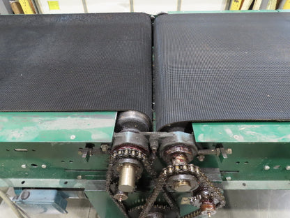 Dematic 39"x 10' Gapper Conveyor 34" Belt 2-Speed Package Gapping 90/160fpm