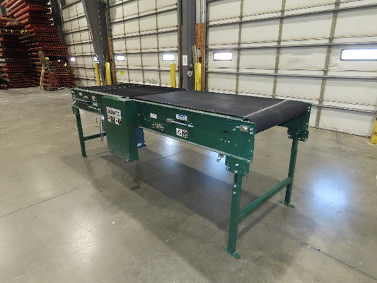 Dematic 39"x 10' Gapper Conveyor 34" Belt 2-Speed Package Gapping 90/160fpm