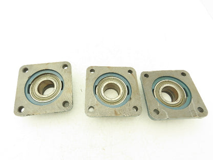 Dodge F4B-SX 4-Bolt Flange Mount Ball Bearing 1-11/16" Shaft Size Lot of 3