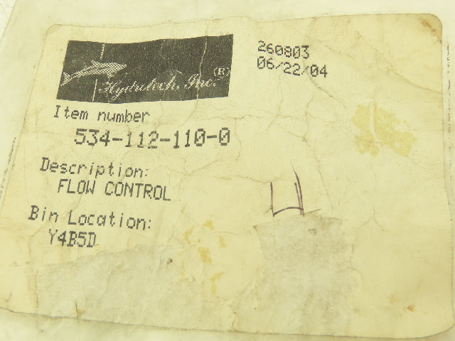 Rexroth 534-112-110-0 Flow Control Valve G 1/8" Lot Of 2