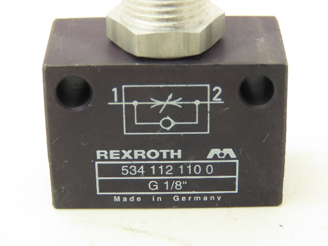 Rexroth 534-112-110-0 Flow Control Valve G 1/8" Lot Of 2