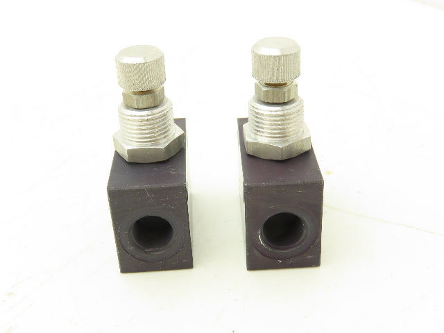 Rexroth 534-112-110-0 Flow Control Valve G 1/8" Lot Of 2