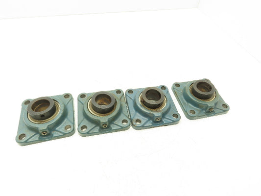 Dodge F4B-SXV-107 Flange Mount Ball Bearing 4-Bolt 1-7/16" Shaft Lot of 4