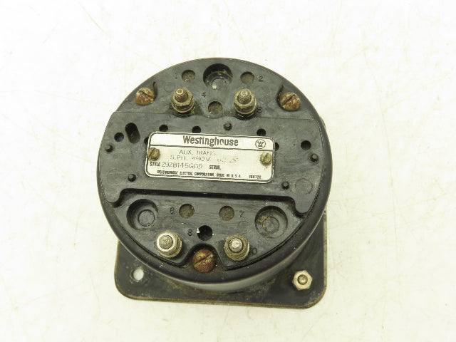 Westinghouse 292B145G09 Aux Transducer S Phase 480V 4 1/2" Faceplate 4" Dia Body
