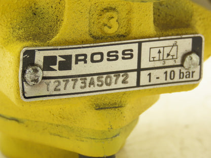 ROSS Y2773A5072 Pneumatic Solenoid LOX Lock-Out Control Valve 3/2-Pos 24VDC 3/4"