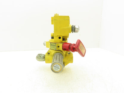 ROSS Y2773A5072 Pneumatic Solenoid LOX Lock-Out Control Valve 3/2-Pos 24VDC 3/4"