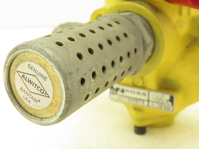 ROSS Y2773A5072 Pneumatic Solenoid LOX Lock-Out Control Valve 3/2-Pos 24VDC 3/4"