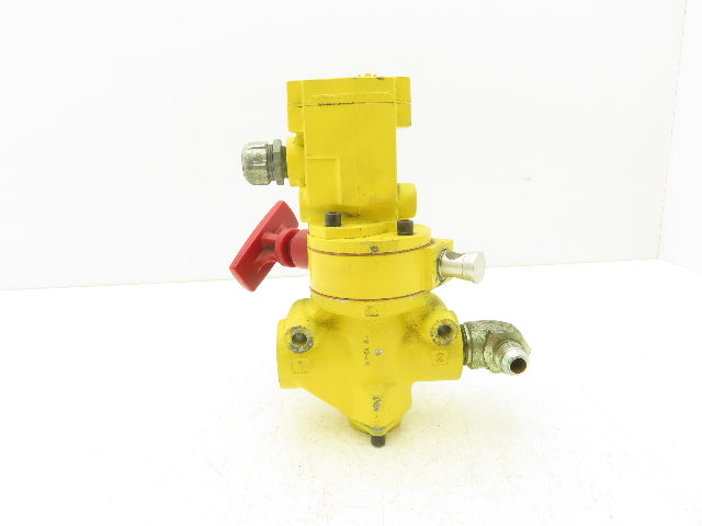 ROSS Y2773A5072 Pneumatic Solenoid LOX Lock-Out Control Valve 3/2-Pos 24VDC 3/4"