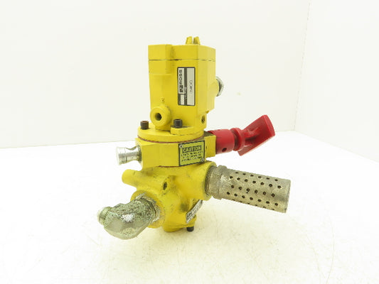 ROSS Y2773A5072 Pneumatic Solenoid LOX Lock-Out Control Valve 3/2-Pos 24VDC 3/4"