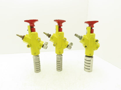 Parker LV4NA8  Pneumatic Shut Off Safety Lockout Valve 250 PSI (TSC) Lot Of 3