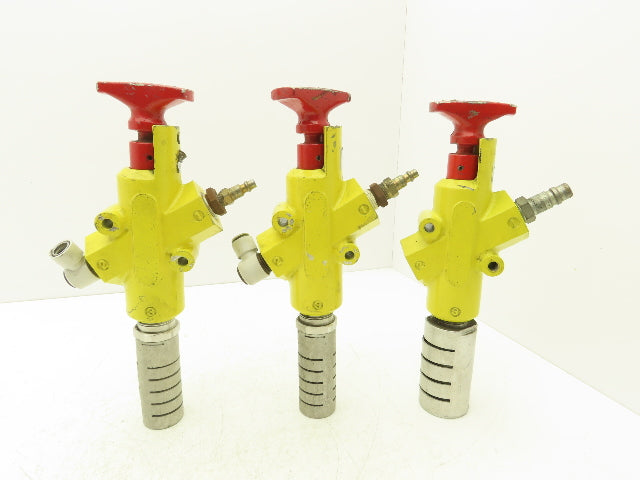 Parker LV4NA8  Pneumatic Shut Off Safety Lockout Valve 250 PSI (TSC) Lot Of 3