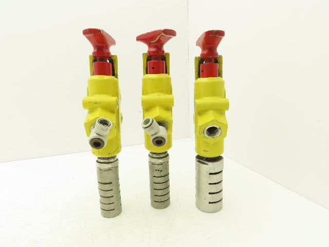 Parker LV4NA8  Pneumatic Shut Off Safety Lockout Valve 250 PSI (TSC) Lot Of 3