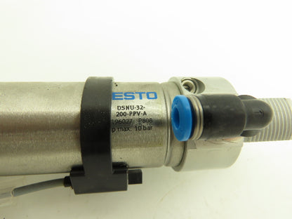 Festo Pneumatic Air Cylinder 32mm Bore 200mm Stroke 145psi Double Act Lot of 2