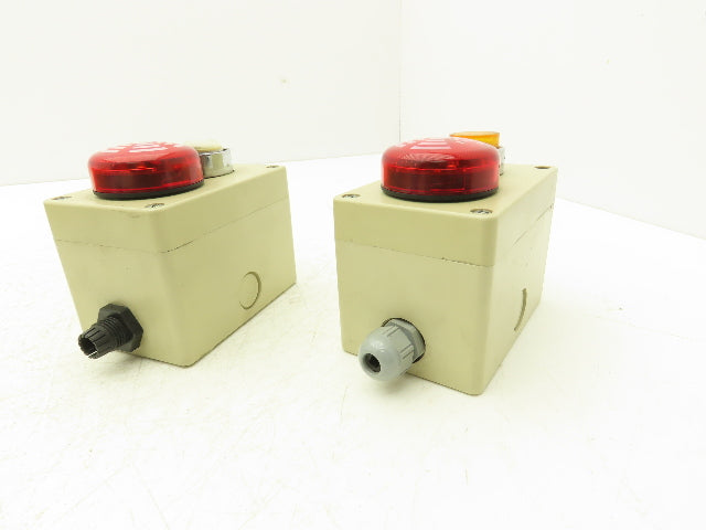 WERMA 150.X00.55 Signaltechnik LED Em Tone Buzzer  ECX1050 Enclosure Lot Of 2