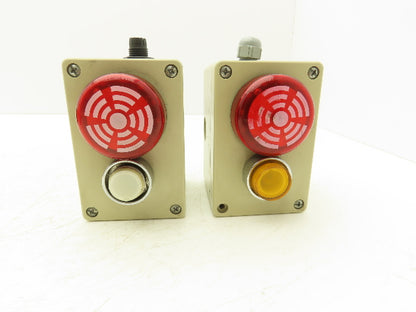WERMA 150.X00.55 Signaltechnik LED Em Tone Buzzer  ECX1050 Enclosure Lot Of 2