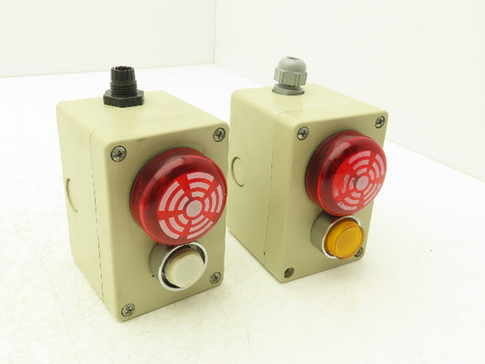 WERMA 150.X00.55 Signaltechnik LED Em Tone Buzzer  ECX1050 Enclosure Lot Of 2