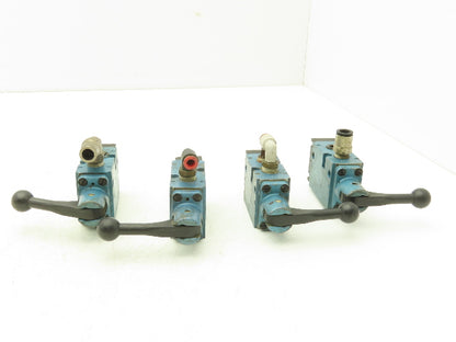 Mac 1800011120021 Pneumatic Air Hand Valve Single Pressure Port 1/4"NPT Lot of 4