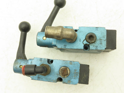 Mac 1800011120021 Pneumatic Air Hand Valve Single Pressure Port 1/4"NPT Lot of 4
