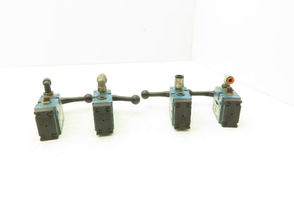 Mac 1800011120021 Pneumatic Air Hand Valve Single Pressure Port 1/4"NPT Lot of 4