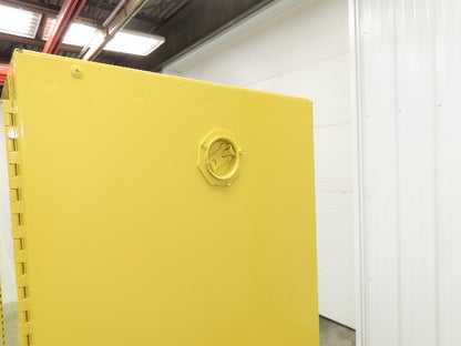 Eagle Flammable Safety Cabinet 60 Gallon Yellow 4 Shelf Dual Door Liquid