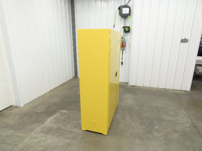 Eagle Flammable Safety Cabinet 60 Gallon Yellow 4 Shelf Dual Door Liquid