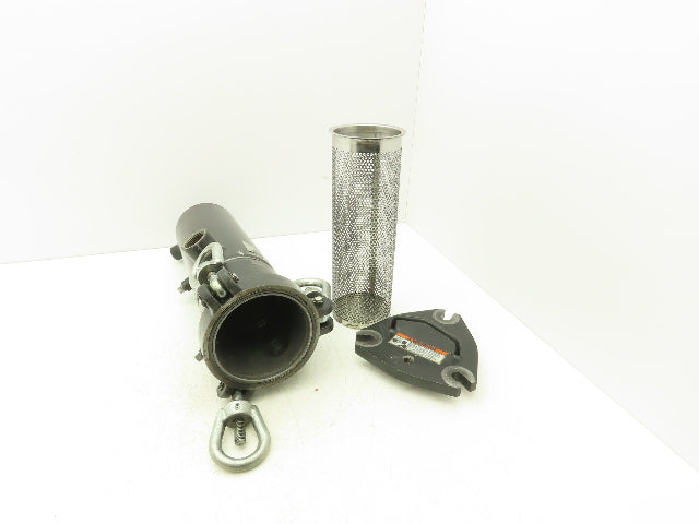 Rosedale 4-12 Hydraulic Basket Strainer #4 Bag Filter 4x14" 1"NPT Side Ports