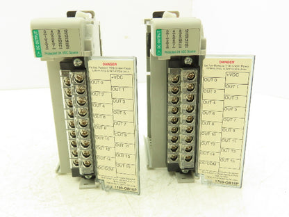 Allen Bradley 1769-OB16P Compact I/O 24VDC F/W 3.1 Output Module Ser B Lot of 2