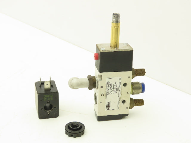 Nitra AVS-5212-24D Pneumatic Spool Valve 5/2 5 Port 2 Pos 1/4" NPT 24V Lot of 4