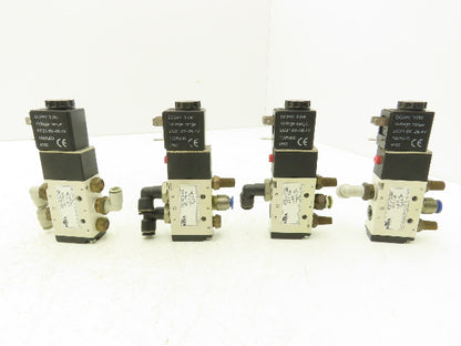 Nitra AVS-5212-24D Pneumatic Spool Valve 5/2 5 Port 2 Pos 1/4" NPT 24V Lot of 4