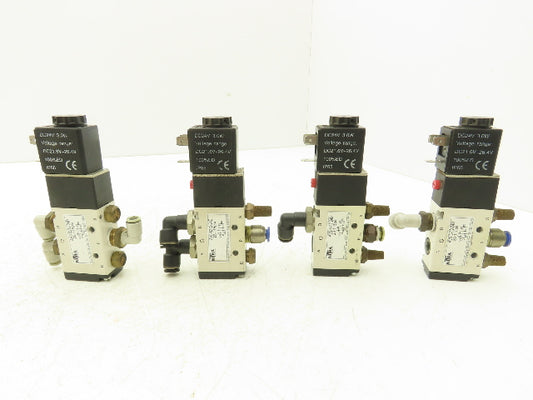 Nitra AVS-5212-24D Pneumatic Spool Valve 5/2 5 Port 2 Pos 1/4" NPT 24V Lot of 4